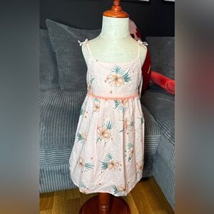 OshKosh B'gosh Peach and Teal Floral Dress